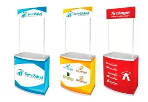 Modulos Stand Counter Portatil Pvc 85x200cm Marketing Public