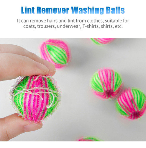 6 Bolas Recogedor De Pelo Reutilizables Para Lavar Hine