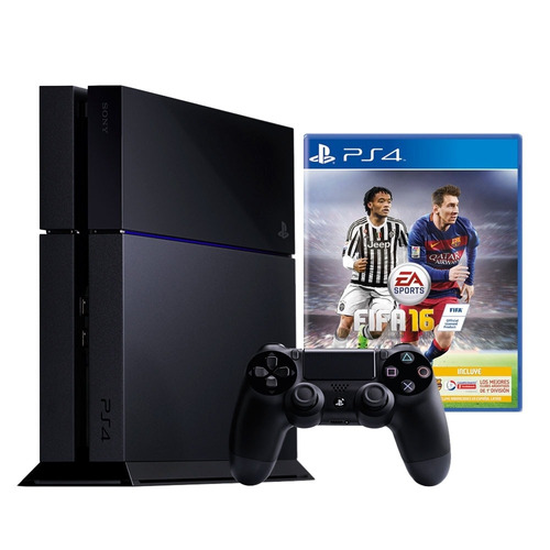 Playstation 4 500gb Ps4 + Juego Fifa 16 + Joystick + Hdmi