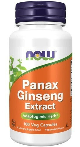 Now foods - Extracto De Panax Ginseng - 500g - 100 Capsulas - Sin sabor
