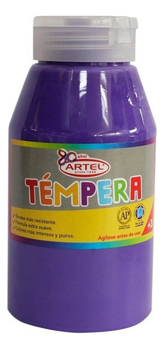 Frasco Tempera Artel 250ml - Los Colores Color Violeta 46