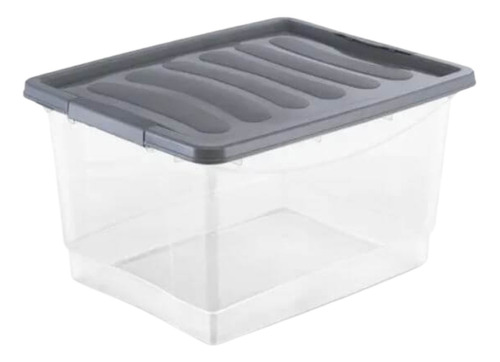 Organizador Plastico Con Tapa 30 Lts Varios Colores Guardado