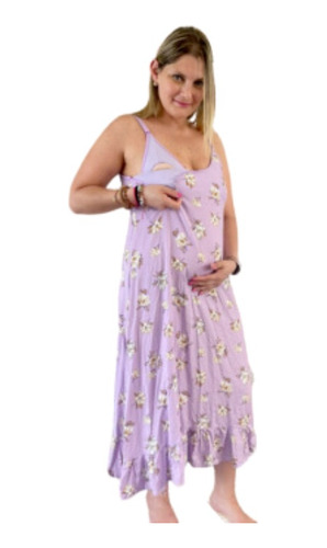 Vestido Maternal Tiritas, Sistema Lactancia, Varios Colores