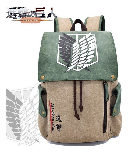 Anime Backpack Ataque A Titan Mochila De Shingeki No Kyojin