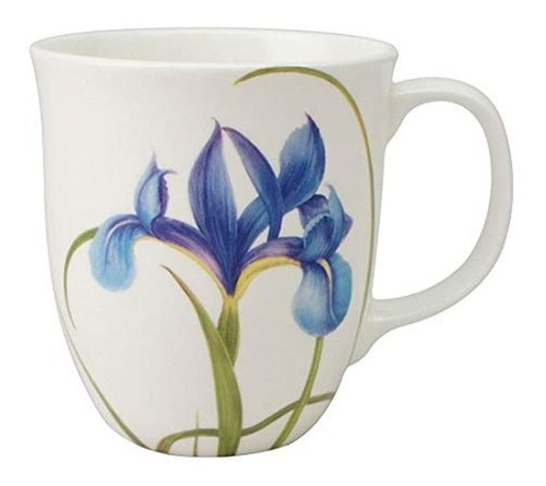 Mcintosh Garden Collection Blue Iris - Taza De Porcelana Fin