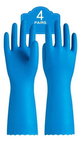 Paquete De 2 Y 4 Guantes Afelpados Para El Hogar.