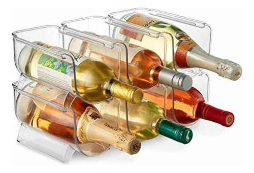 Conjunto De 6 Estantes Portavasos Para Vino Y Botellas, Org