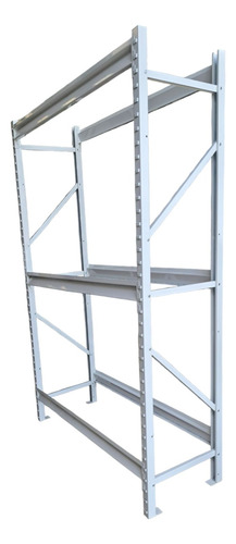 Rack De Carga Metálico 240x200x60cm 300kg Por Nivel #2 Blanco