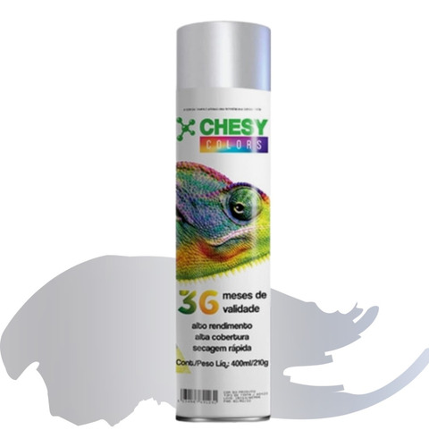 Tinta Spray Chesy Metalico Aluminio 210g 400ml Chesiquimica