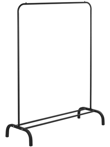 Perchero Metalico Closet Simple Organizador Exhibicion Negro