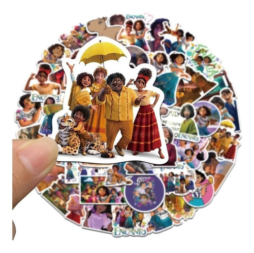 Imagen 3 de 3 de Encanto - Set De 50 Stickers / Calcomanias / Pegatinas