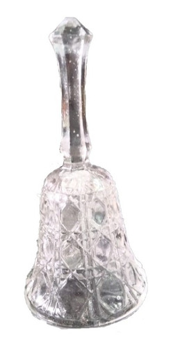 Adorno Campana Vintage Cristal Vidrio Bell Deco