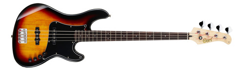 Bajo Eléctrico Cort Gb34jj Jazz Bass Activo Sunburst