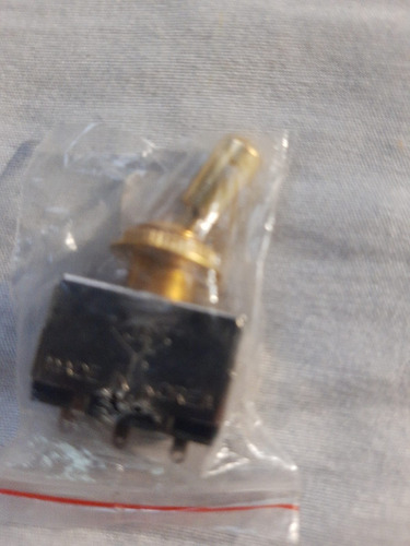 Interruptor De Palanca De Tono Cerrado De 3 Vías Oro Plateado