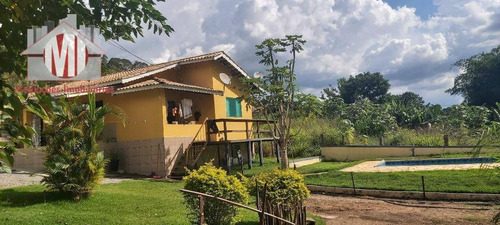 Imagem 1 de 30 de Chácara Rica Em Água Com 2 Lagos, Pomar, Pertinho Da Cidade, Casa Com 03 Dormitórios À Venda, 3335 M² Por R$ 450.000 - Pedra Bela/sp - Ch0074
