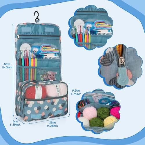 . Kit De Ganchos Y Accesorios Tejer Al Crochet ,con