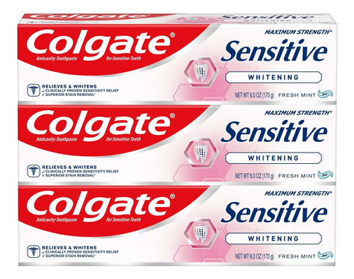 Dentfrico Blanqueador De 6onzas Colgate Maximum Strength Sen