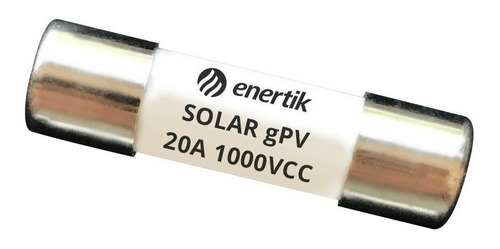 Fusible Solar 10x38mm Gpv 1000vcc 20a - Sfus-20 - Enertik