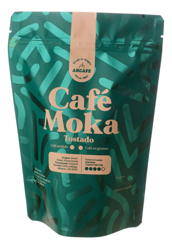 Cafe En Granos Molido Arcafe Moka X500 Gr