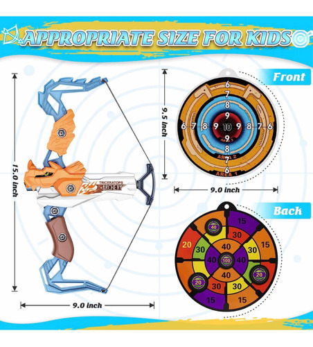 Arco Y Flecha Infantil, Con 20 Flechas De Ventosa Y Tablero.