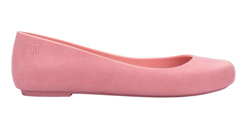 Ballerina Sweet Love Basic Velvet Rosa Flocado Melissa