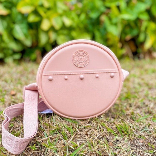 Bolsa Redonda Moleca Tira Colo 50006 Feminina Transversal Cor Rosa