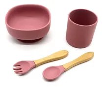 Comprar Set Alimentación 4 Piezas Silicona Para Bebe