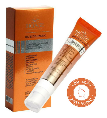 Creme Clareador Em Gel Para Área Dos Olhos Com Vitamina C Tipo de pele Todo tipo de pele