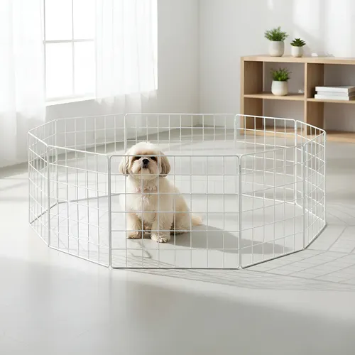 10 Cercado Pet De Pequeno Porte 30x30 Dobrável Preto