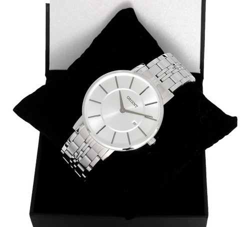 Relógio Orient Masculino Eternal Slim Mbss1261 S1sx Prata