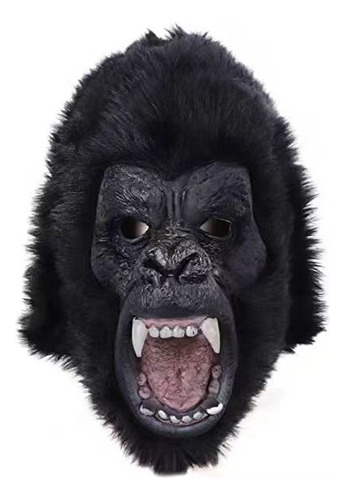 Máscara Látex Gorila Mono, Halloween Realista Terror Dis [u]