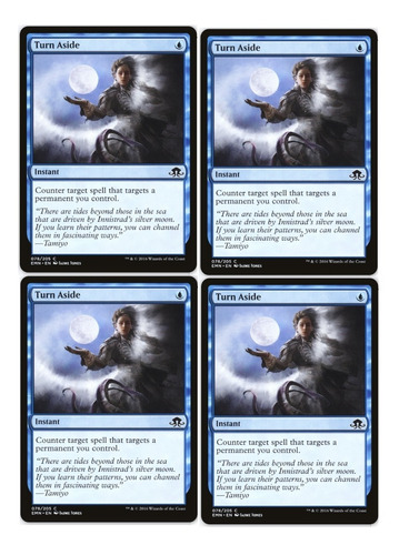 Playset Cartas Magic Turn Aside X4 Emn Mtgbsas