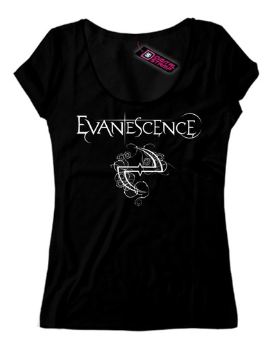 Remera Mujer Evanescence 1 Digital Stamp Dtg Premium