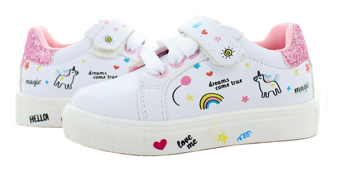 Imagen 2 de 6 de Bambino Tenis Casual Unicornio/blanco Para Niña 78238