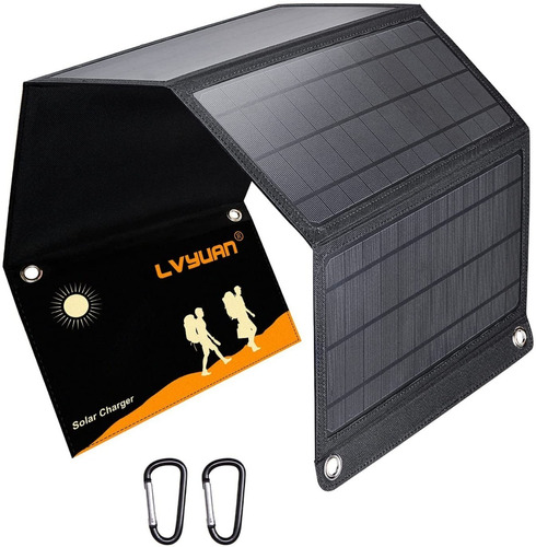 Panel Solar Lvyuan  Portátil 30 W Puertos Usb Duales De 5v