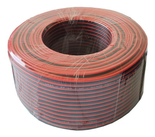 Cable Paralelo Multifilar Rojo/negro 2x20 Awg Rollo 100mts