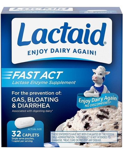 Lactaid Fast Act Suplemento Intolerancia Lactosa 30 Capsulas