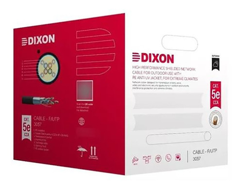 Dixon 3057 - Cable F/utp Cat5e Cca Exterior 305 Metros