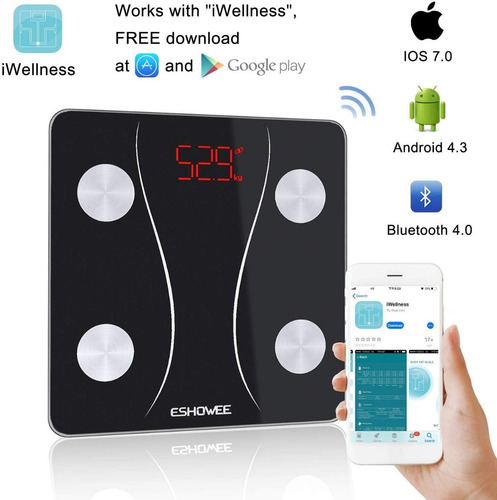 Imagen 4 de 4 de Bascula De Peso Corporal Bluetooth