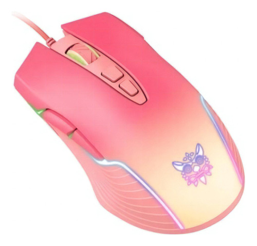 Mouse Gamer Onikuma Cw905 Con Luz Led Rgb Color ROSA DIFUMINADO