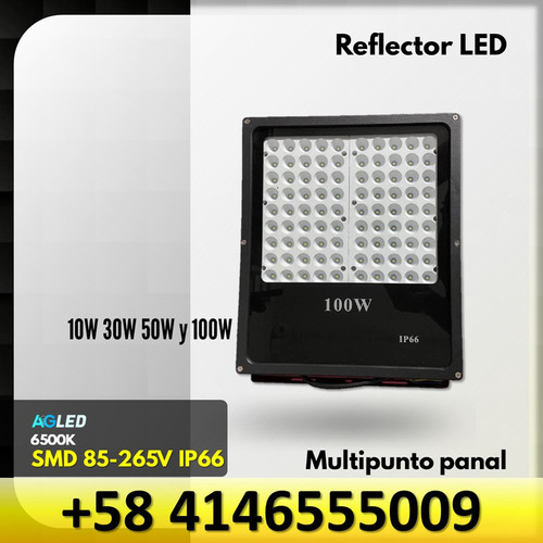 Reflector Led Multipunto Panal 10w 6500k Ip66 85-265v