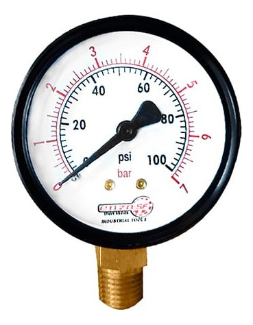 Manometro De Aire Enzo 2.5puLG 0-100psi