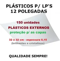 Comprar 150 Plásticos Externos 0,15 Pu002F Capa De Lp Discos De Vinil