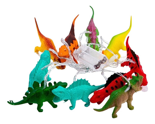 Guirnalda Guía Luces Led Dinosaurios Veladora Infantil 