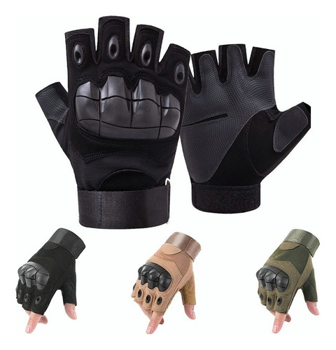. Guantes Tácticos Militares Con Forma De Medio Dedo