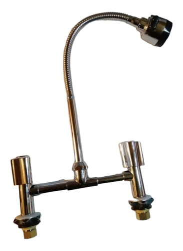 Llave Lavaplatos Agua Fria Y Caliente Cuello Flexible Envio
