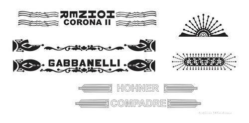 Imagen 2 de 2 de Vectores Para Sticker ,gabbanelli ,hohner
