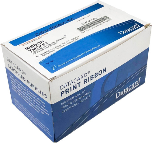 Ribbon Datacard Sd160 Color+uv Ymckft 534100-003 300 Impres