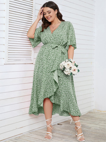Vestido Corto Casual Fresco Estampado Rayas Línea