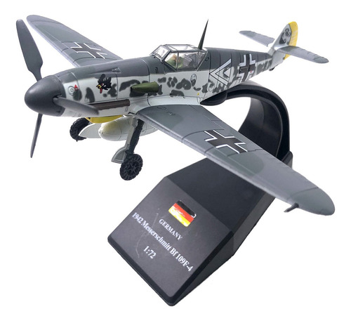 1/72 Escala Alemania Bf109f-4 Segunda Mundial Avión Militar Color Unit